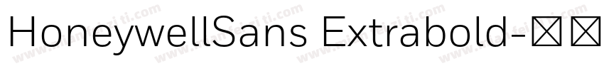 HoneywellSans Extrabold字体转换